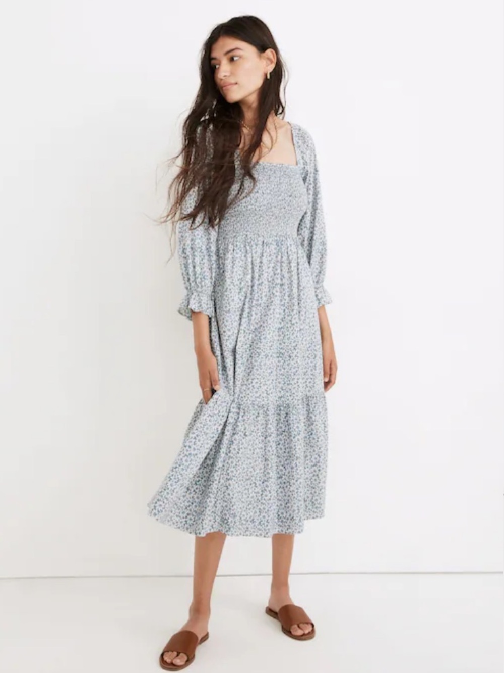 Madewell Lucie Sunflower Field Dress Small